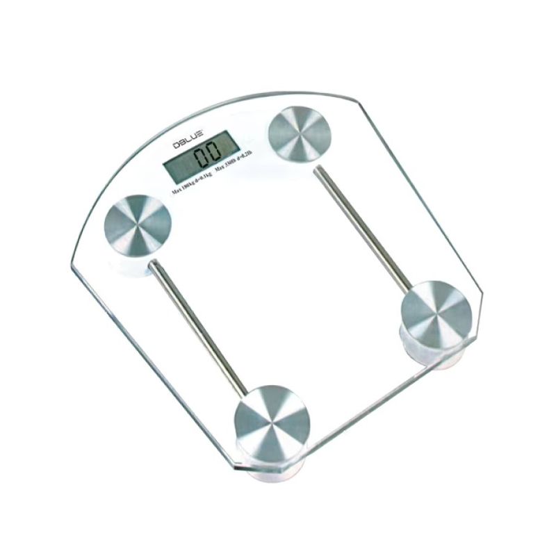 DBLUE - Pesa Balanza Digital de Baño 180kg Redonda Dblue.-