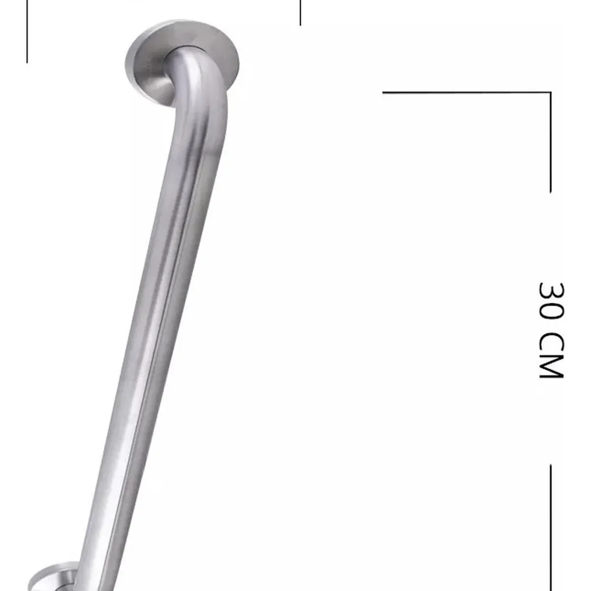 TAUMM - Barra Seguridad Recta Ducha Baño 30 Cm X 3,2 Cm Inoxidable