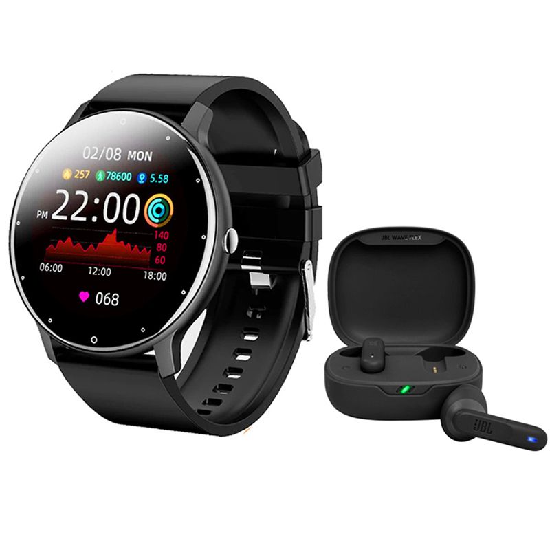 JBL - Audifonos JBL Wave 300 Vibe Negro y Fit Pro reloj inteligente B