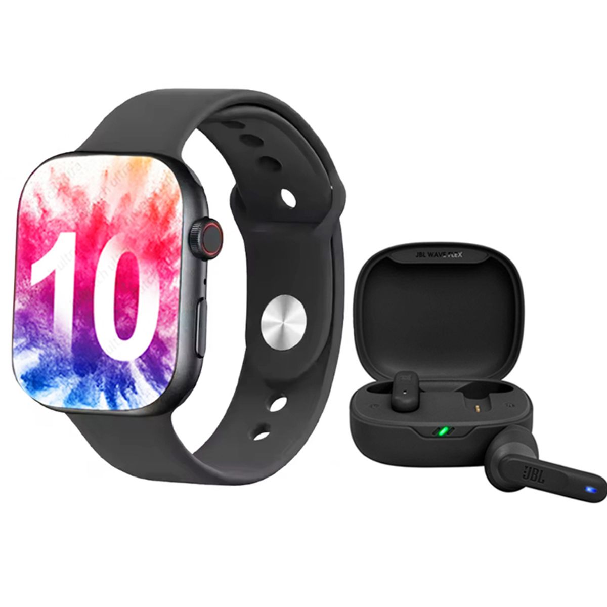 JBL - Audifonos JBL Wave 300 Vibe Blanco y  Toumi S10 Pro B Reloj inteligente