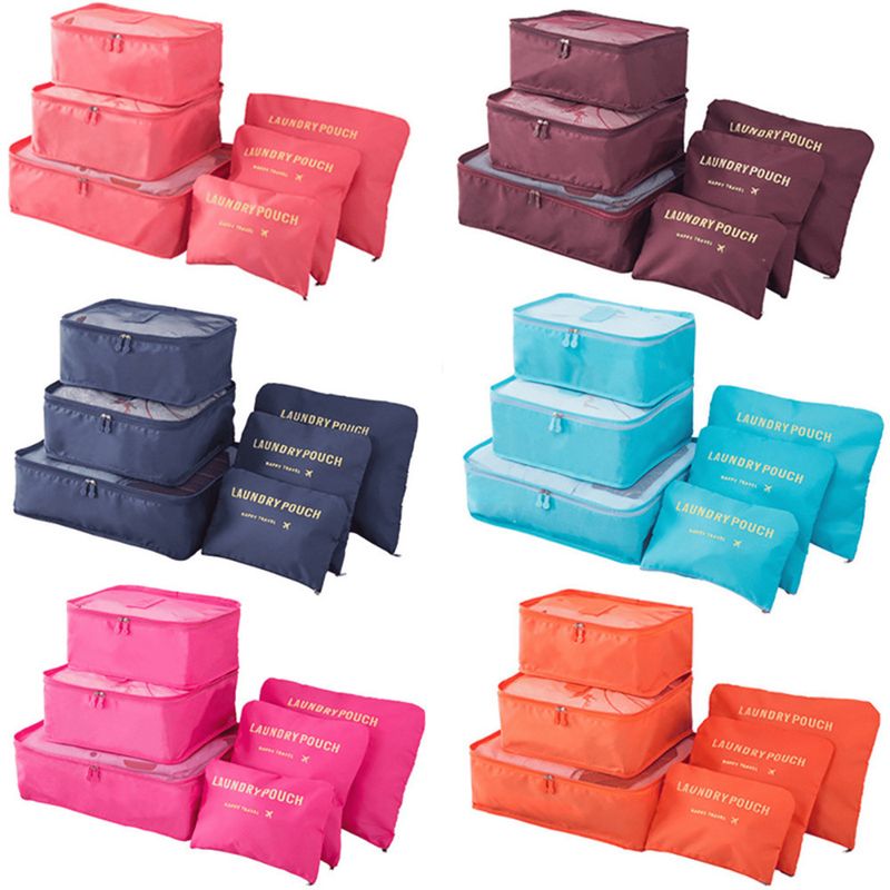GENERICO - Set de 6 Bolsas de Viaje Organizadoras