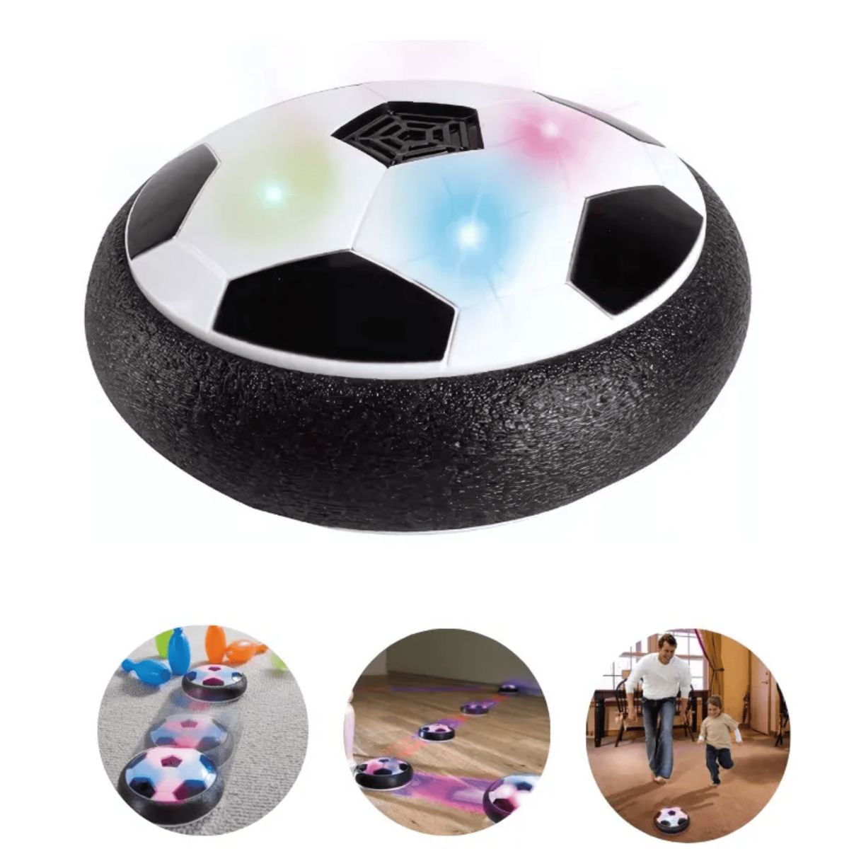 GENERICO - Pelota Plana Flotante de Fútbol Soccer Led