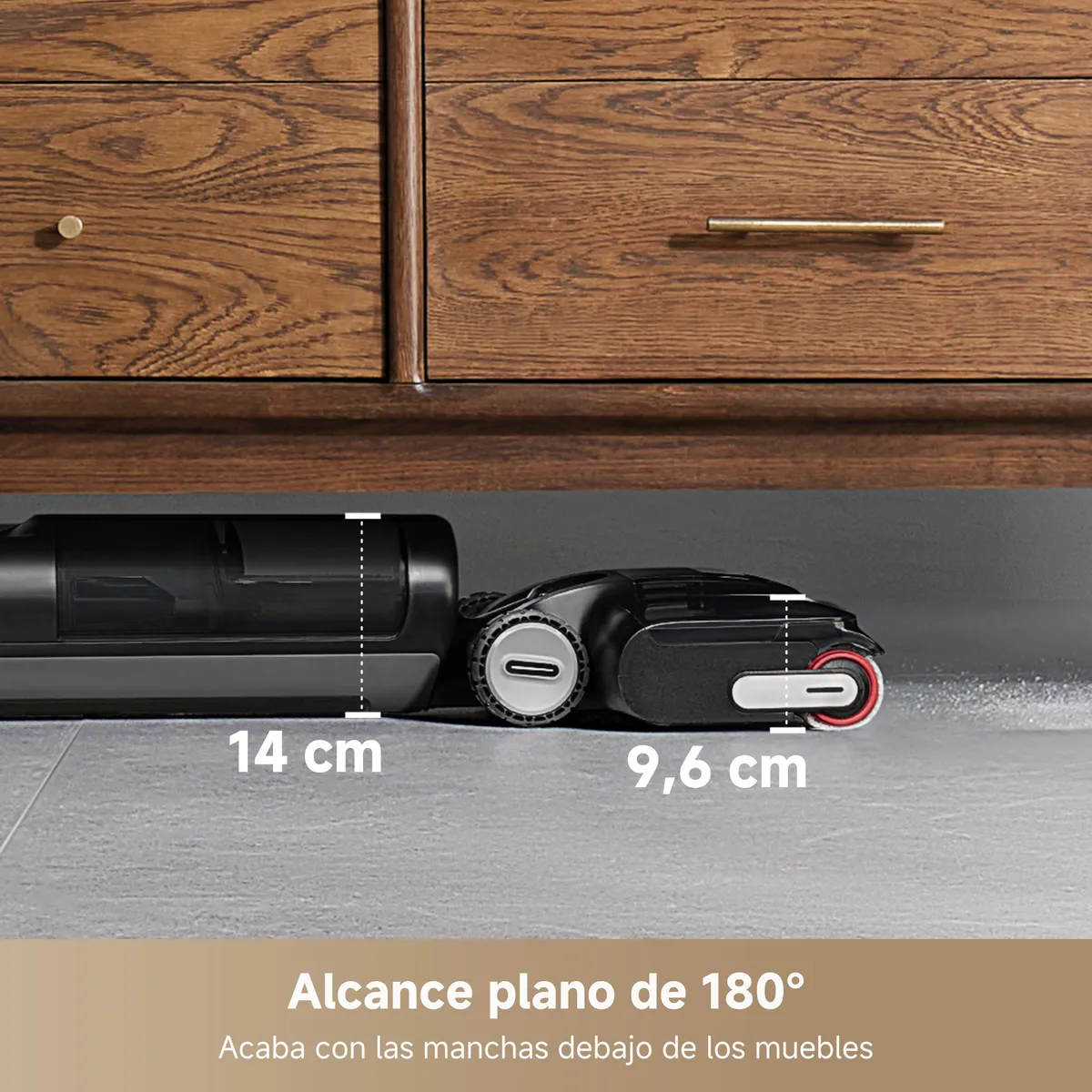 DREAME - DREAME H12Pro FlexReach Inalámbrica aspiradora Seco y Húmedo 180°plano