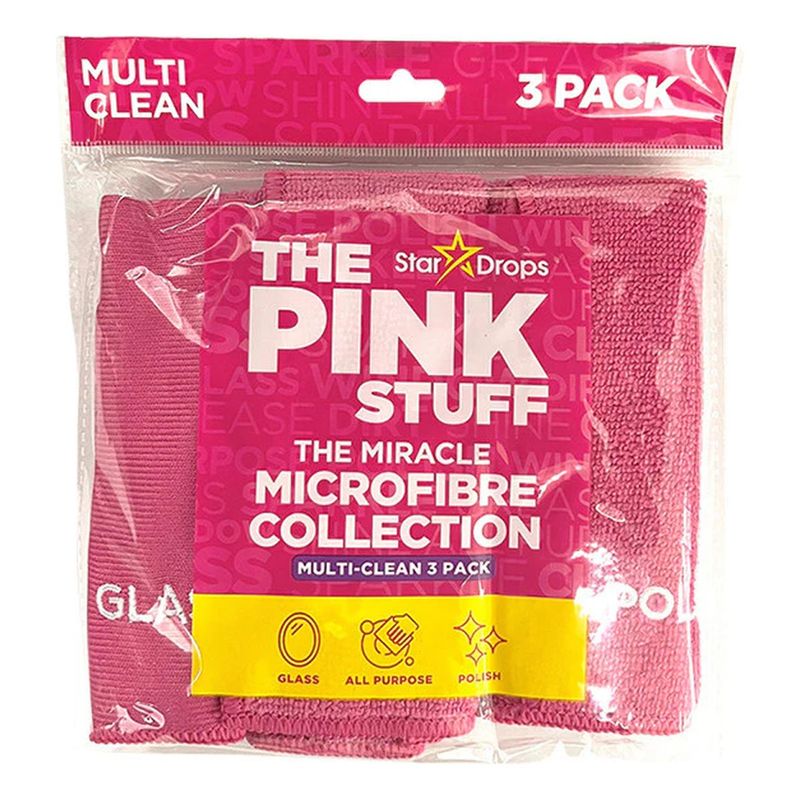 THE PINK STUFF - Paños De Microfibra Milagrosos 3 Unidades The Pink Stuff
