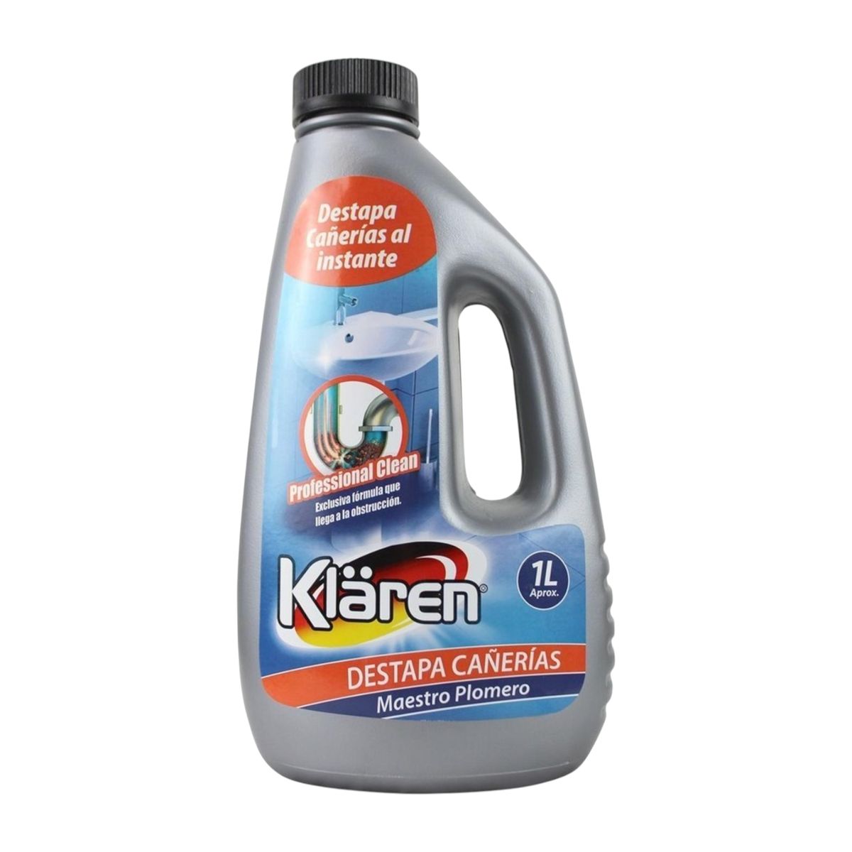 KLAREN - Desatascador Cañerias Maestro Plomero 1l