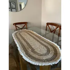 DEKOHOME - Camino de mesa Yute Beige