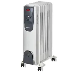 KENDAL - Calefactor OLEO 1500W Ajustables KO-15000 Hasta 18 M2 - Blanco