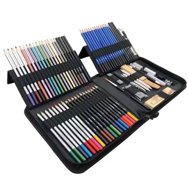 ATLAS - Set Lapices Colores 83 Pzs Dibujo Profesional