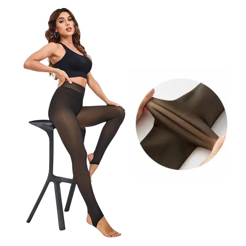 EKOL TACTICA MILITAR - Pantys Tipo Calzas Modela Abdomen Piernas Térmicas Gruesas