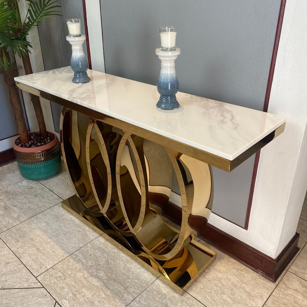 GENERICO - Arrimo Cronos Dorado Blanco Estambul Design.