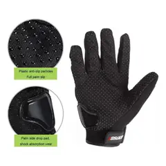 ROZENBERG SPA - Guantes Moto Malla Proteccion Reforzados Nudillos Palma Rojo