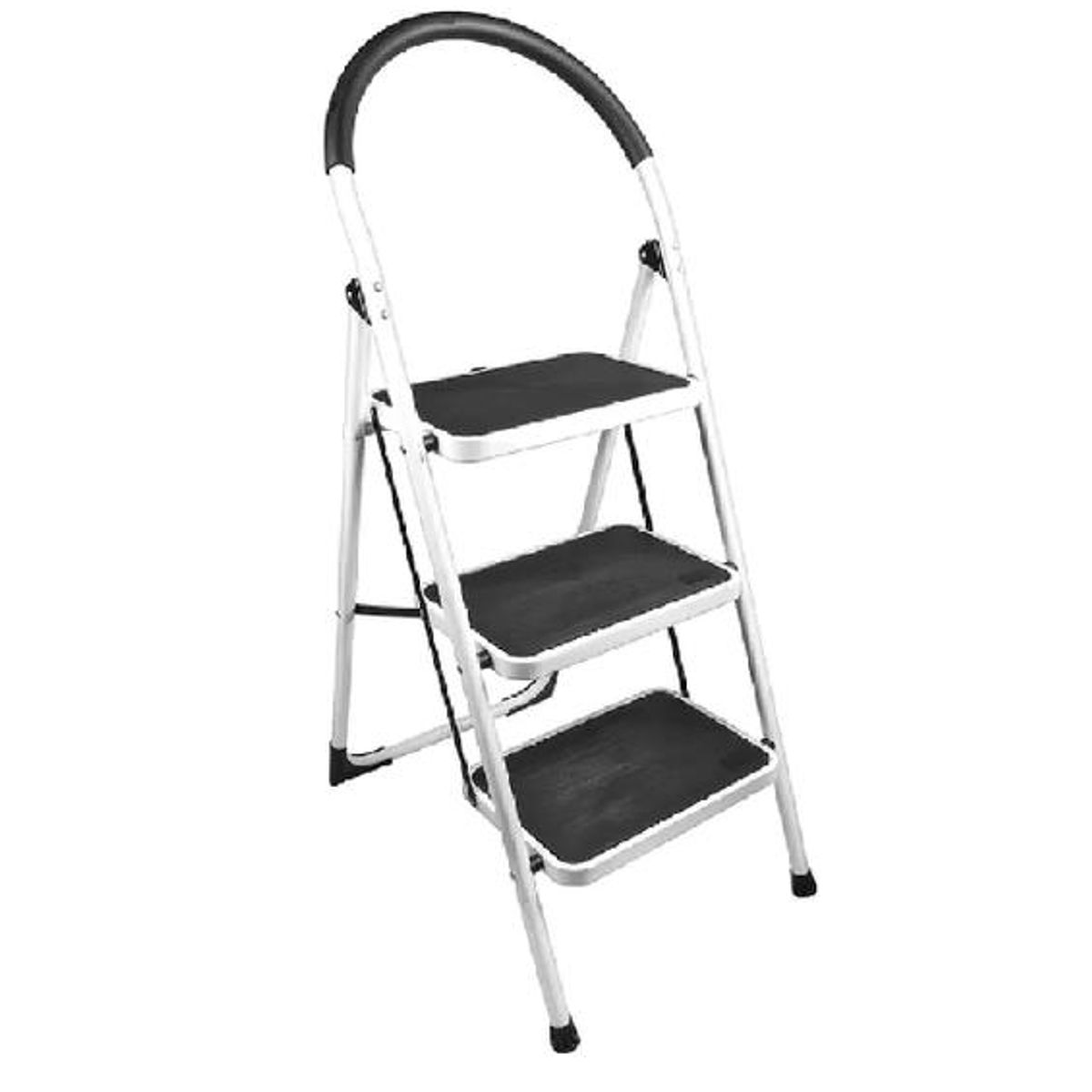 GENERICO - Escalera Plegable Antideslizantes Color Blanco