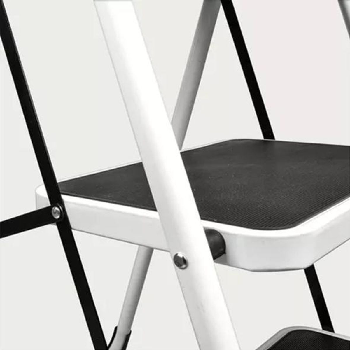 GENERICO - Escalera Plegable Antideslizantes Color Blanco