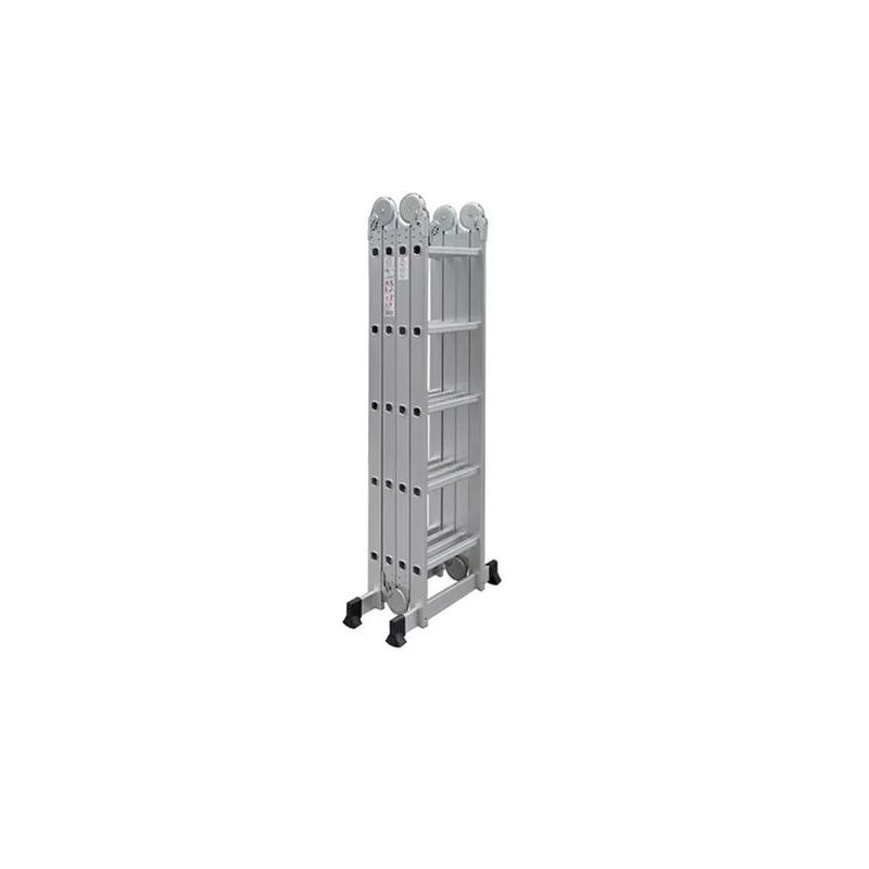 GENERICO - Escalera Aluminio Multiuso 57 Mts Gris