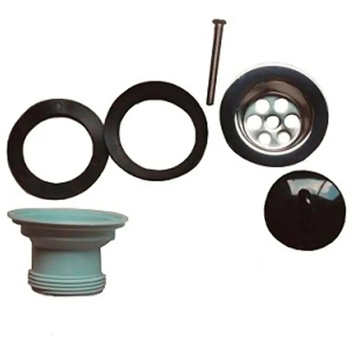 TAUMM - Desagüe Para Receptáculo Con Tapón De Goma 1 1/2