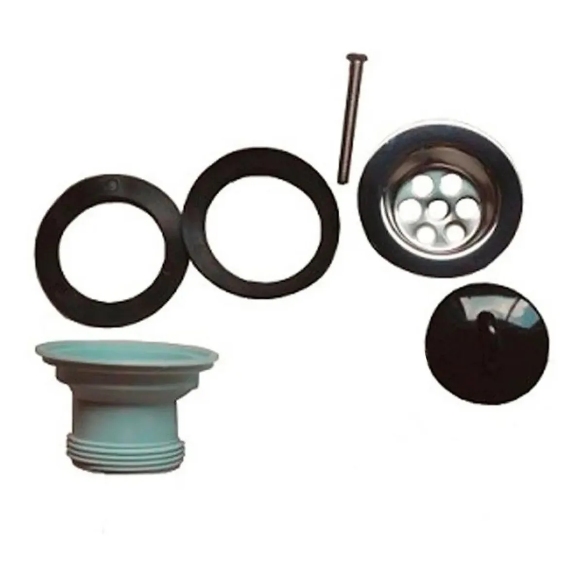 TAUMM - Desagüe Para Receptáculo Con Tapón De Goma 1 1/2