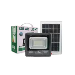 JTF - Foco Solar LED 200W con Panel y Control Remoto IP66
