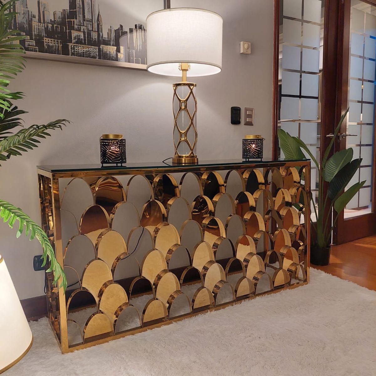 GENERICO - Mesa de Arrimo Artemisa espejado Estambul Design.