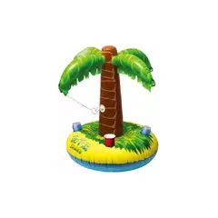 GENERICO - Flotador inflable palmera posa vaso multicolor