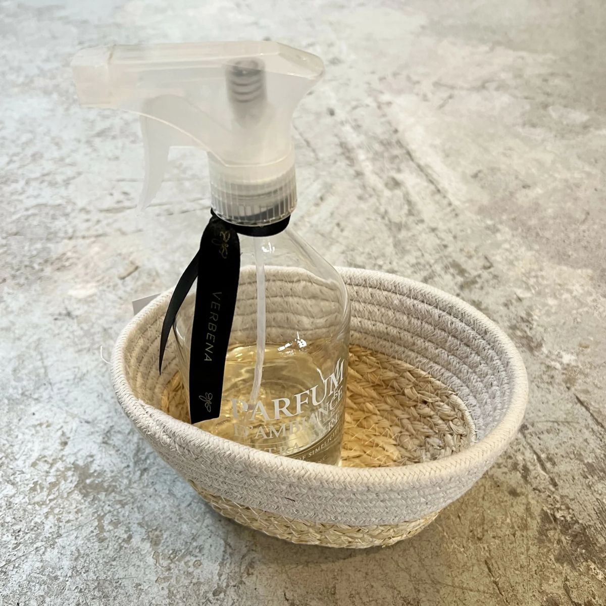 GENERICO - Cesta Fibra Algodón Redonda