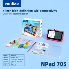 BLWOENS - Tablet para Niños 7 Pulg Nodizz con Control Parental 16GB - Rosa