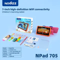 BLWOENS - Tablet para Niños 7 Pulg Nodizz con Control Parental 16GB - Naranja