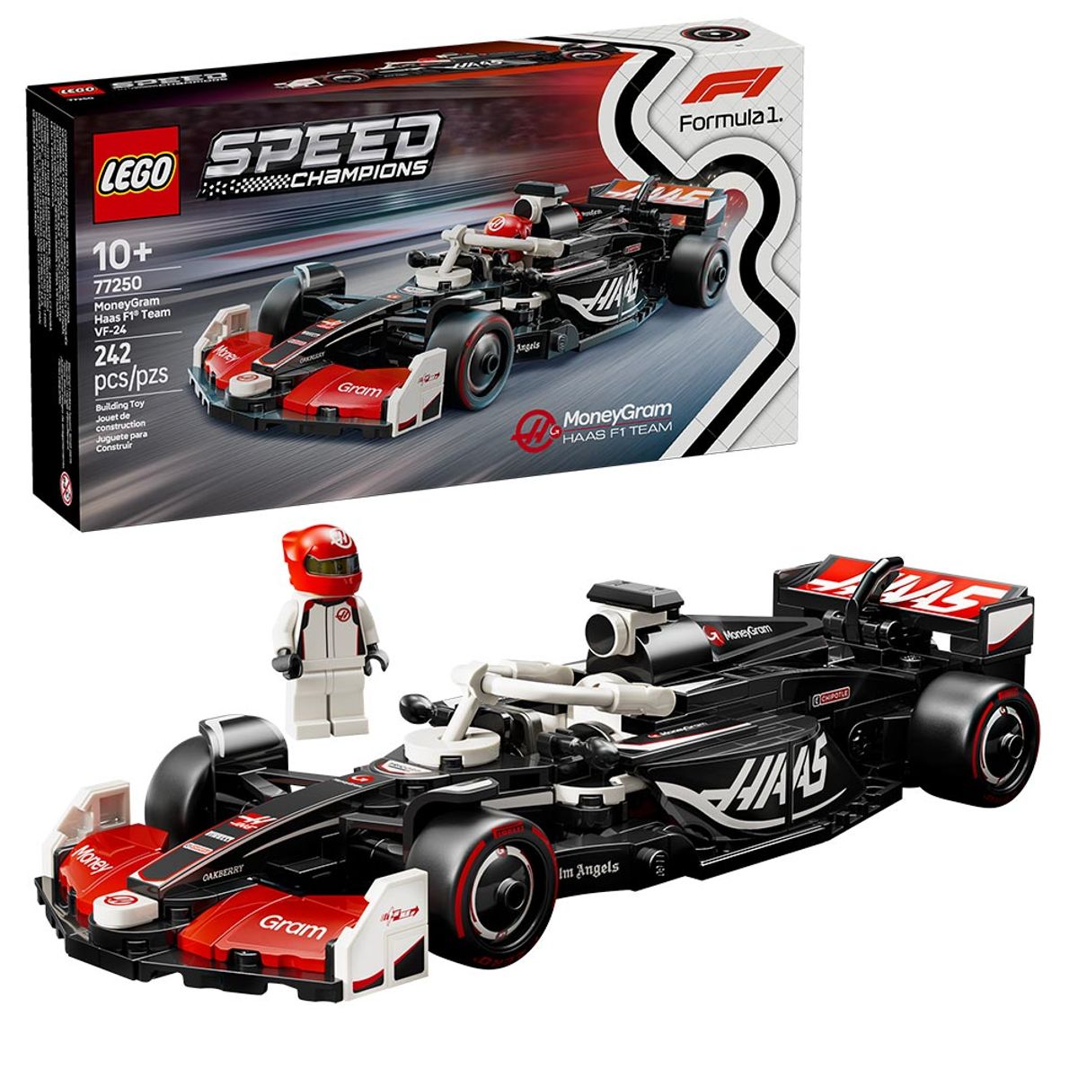 LEGO - LEGO Speed Champions Auto de Carreras MoneyGram Haas F1 Team VF-24 - 77250
