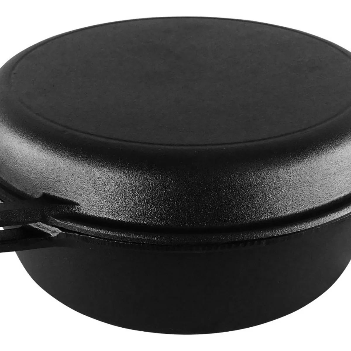 U BUY - Cacerola + Sartén Hierro Fundido - Dutch Oven 26cmx12 Negro