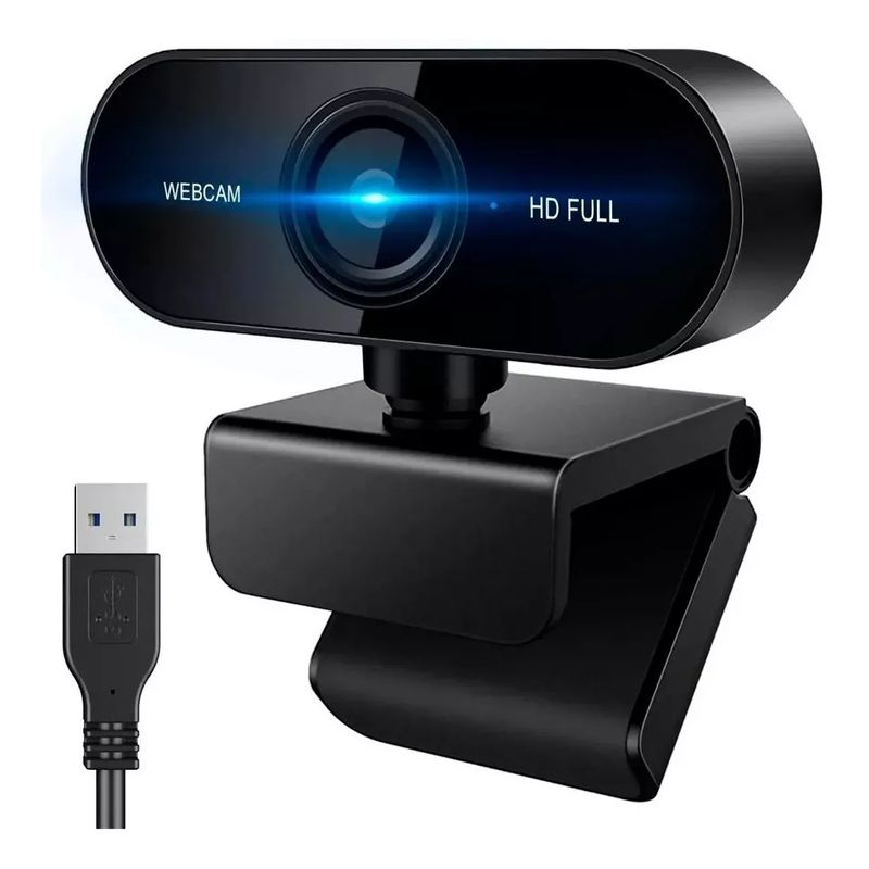 COZYNOOK - Webcam Cámara Web Full HD 1080p USB Micrófono Color Negro