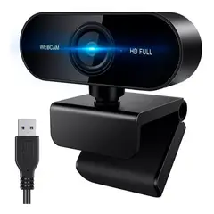 COZYNOOK - Webcam Cámara Web Full HD 1080p USB Micrófono Color Negro