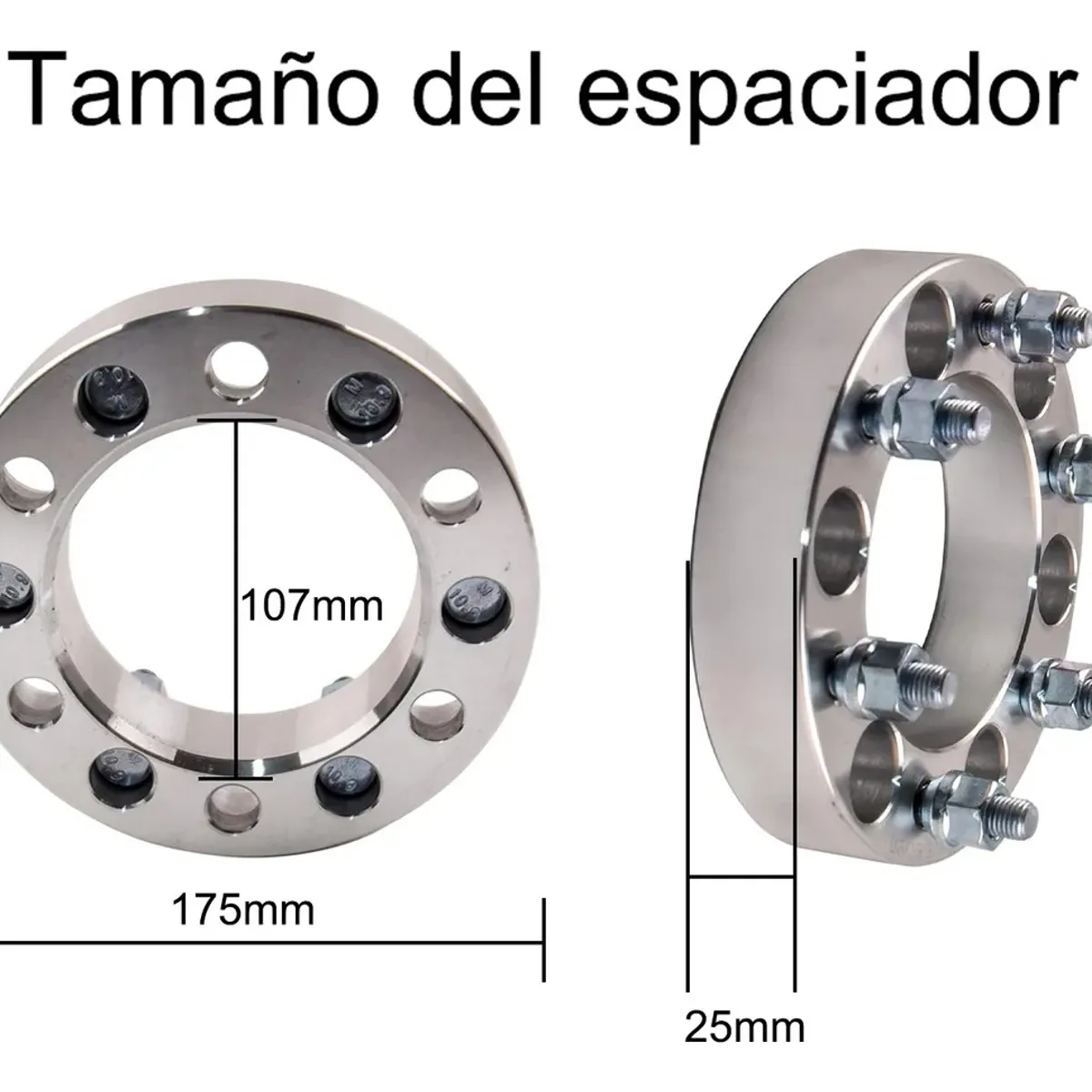 KUANGYE - Espaciador O Desplazador 6x139 De 1 Pulgada El Juego