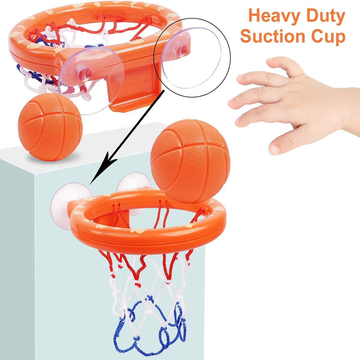 GENERICO - Juguetes De Baño Aro De Baloncesto Para Tina Para Niños Bebé