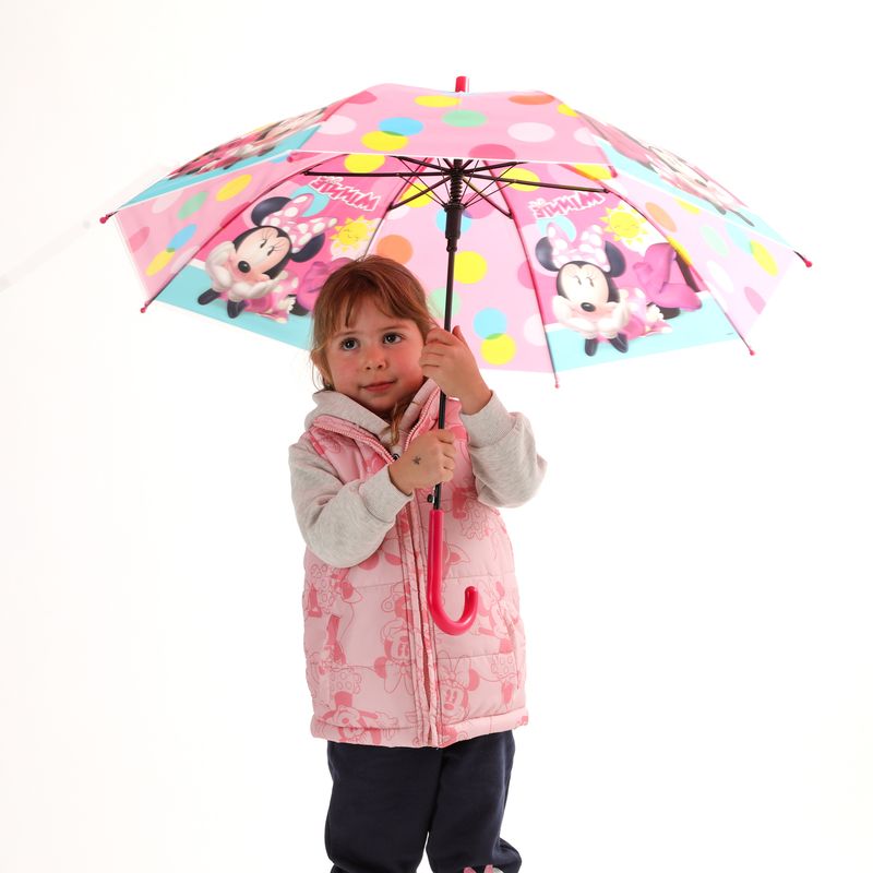 DISNEY - Paraguas Infantil Rosado Minnie Mouse Disney