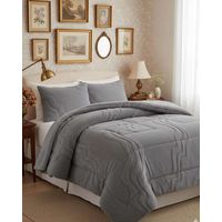 CUBRECAMA DISEÑO CON CHIPORRO SUPER KING 250 CM X 270 CM GRIS