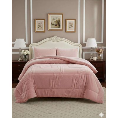 Imagen 2 del producto CUBRECAMA DISEÑO CON CHIPORRO SUPER KING 250 CM X 270 CM ROSA