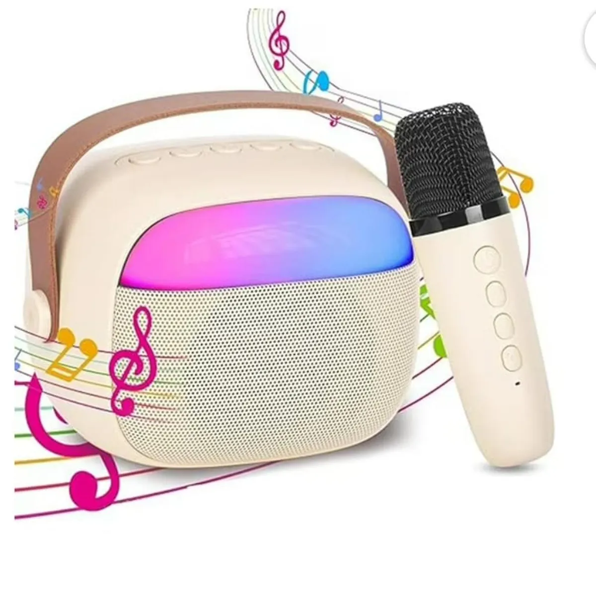 GENERICO - Parlante Bluetooth Con Luz Y 1 Microfono