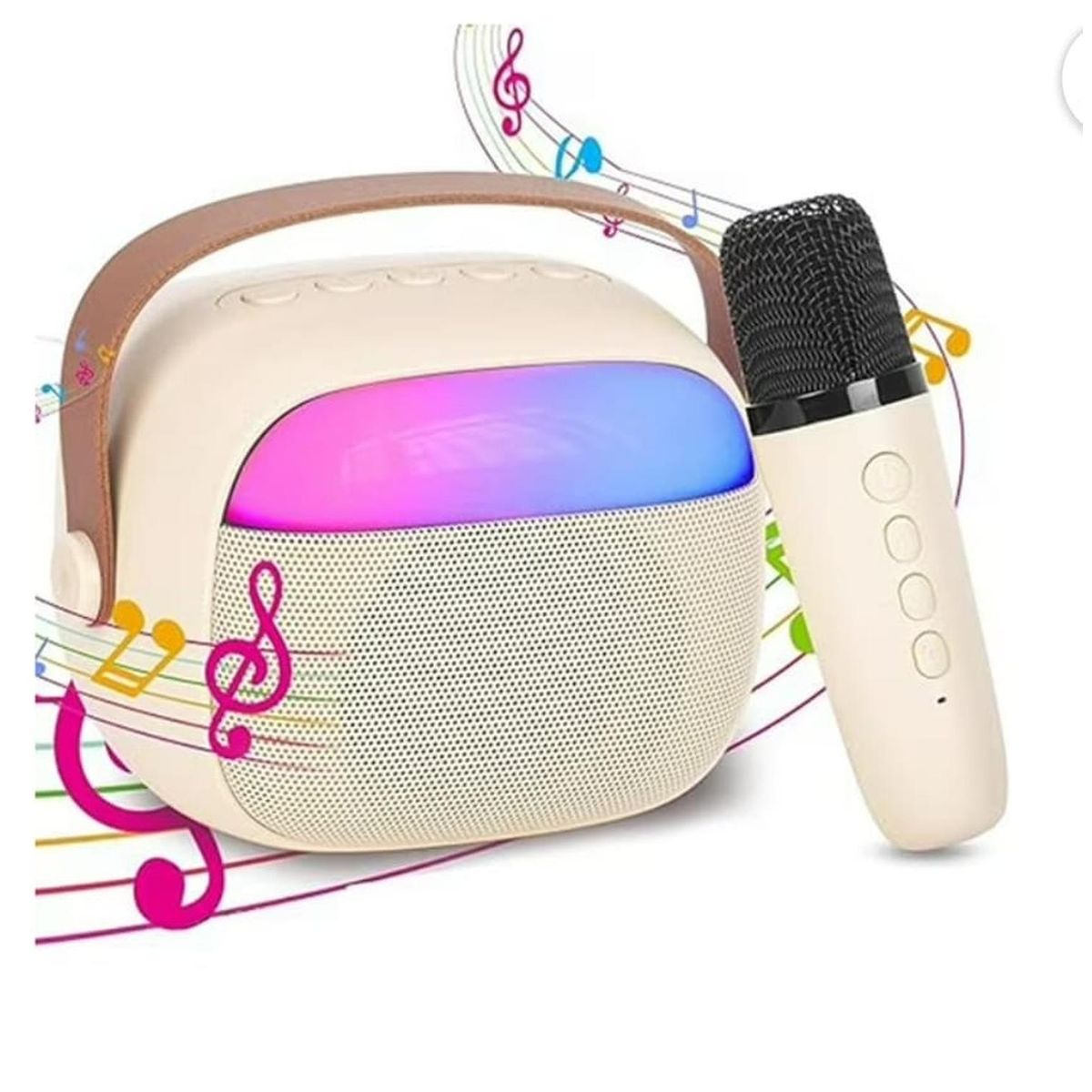 GENERICO - Parlante Bluetooth Con Luz Y 1 Microfono