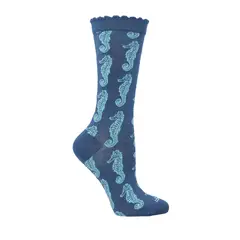 ROCKFORD - Calcetin Azul St Seahorse Mujer