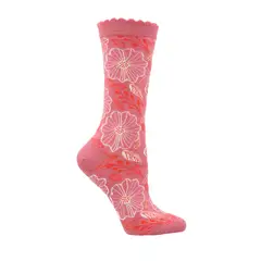 ROCKFORD - Calcetin Rosado St Flowers Mujer