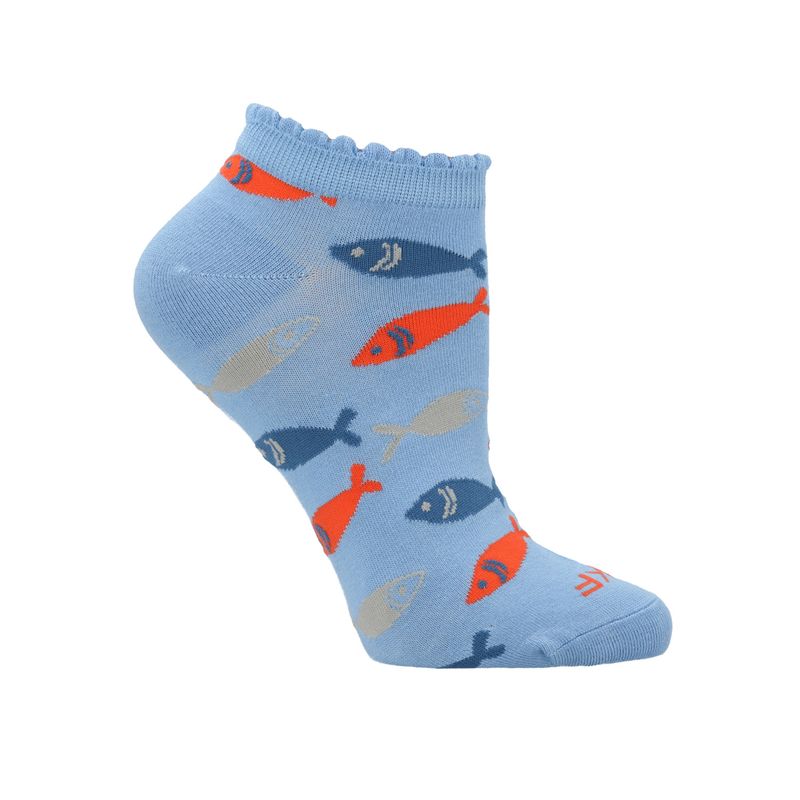 ROCKFORD - Calcetin Azul PeSt Fish Mujer ROCKFORD