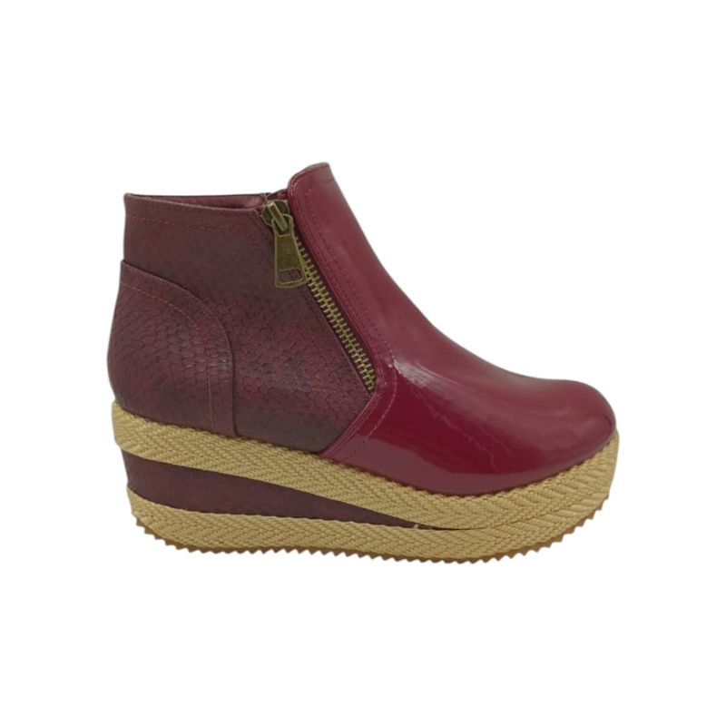 HERIEL - Zapato Panchita Burdeos Charol