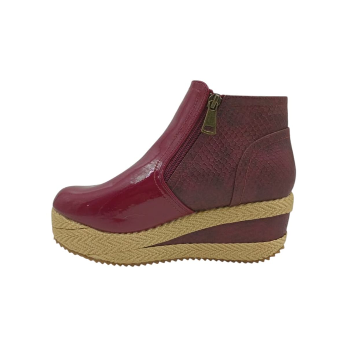 HERIEL - Zapato Panchita Burdeos Charol
