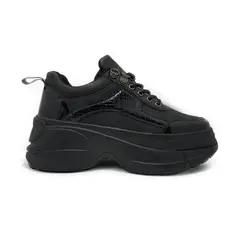 POZATINI - ZAPATILLA PLATAFORMA NEGRO