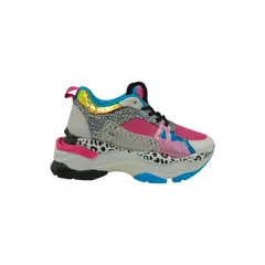 HERIEL - Zapatilla Fucsia Plataforma Mujer.