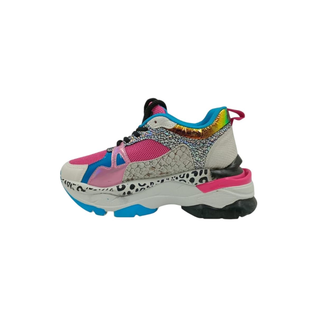 HERIEL - Zapatilla Fucsia Plataforma Mujer