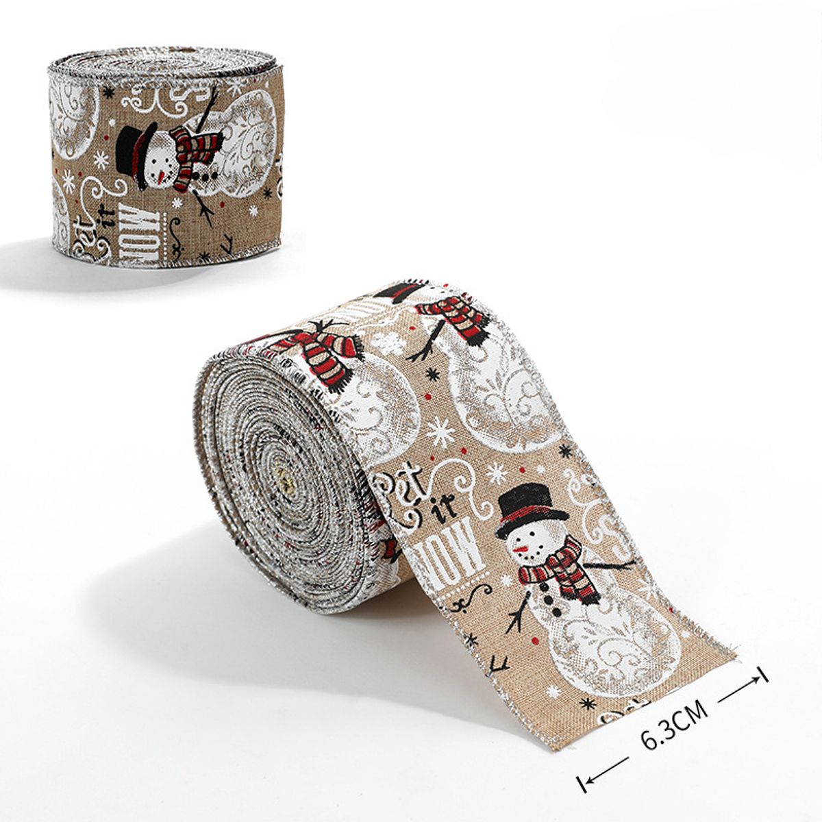 TIOZONEY - Cinta decorativa navideña - 2 m de largo y 63cm de ancho