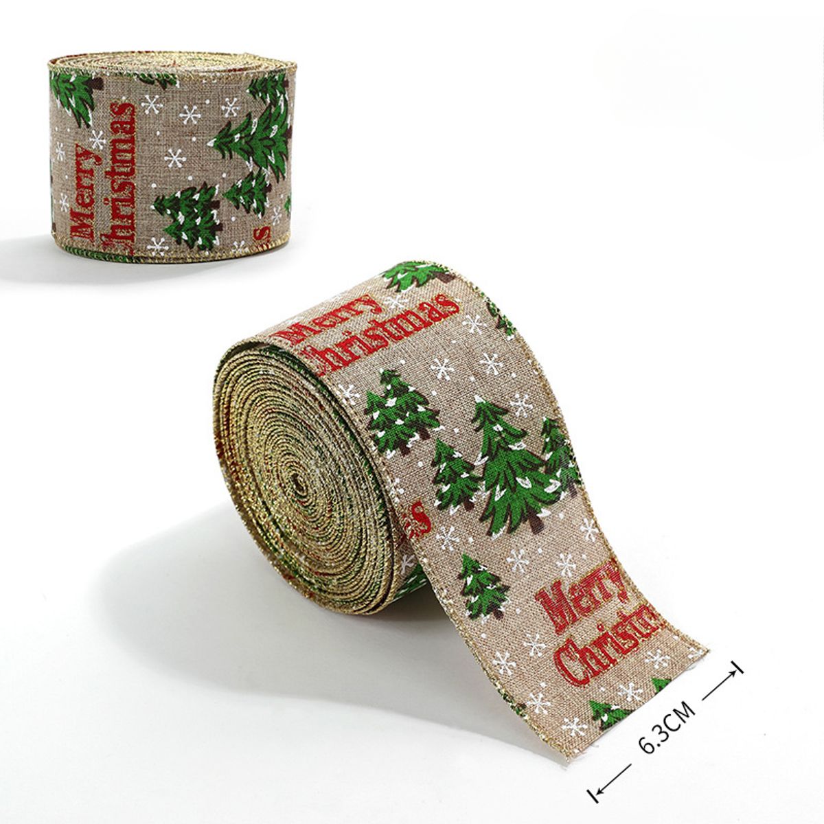 TIOZONEY - Cinta decorativa navideña - 2 m de largo y 63cm de ancho