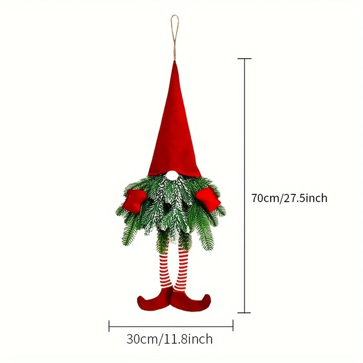 TIOZONEY - Corona de Navidad de 27 pulgadas
