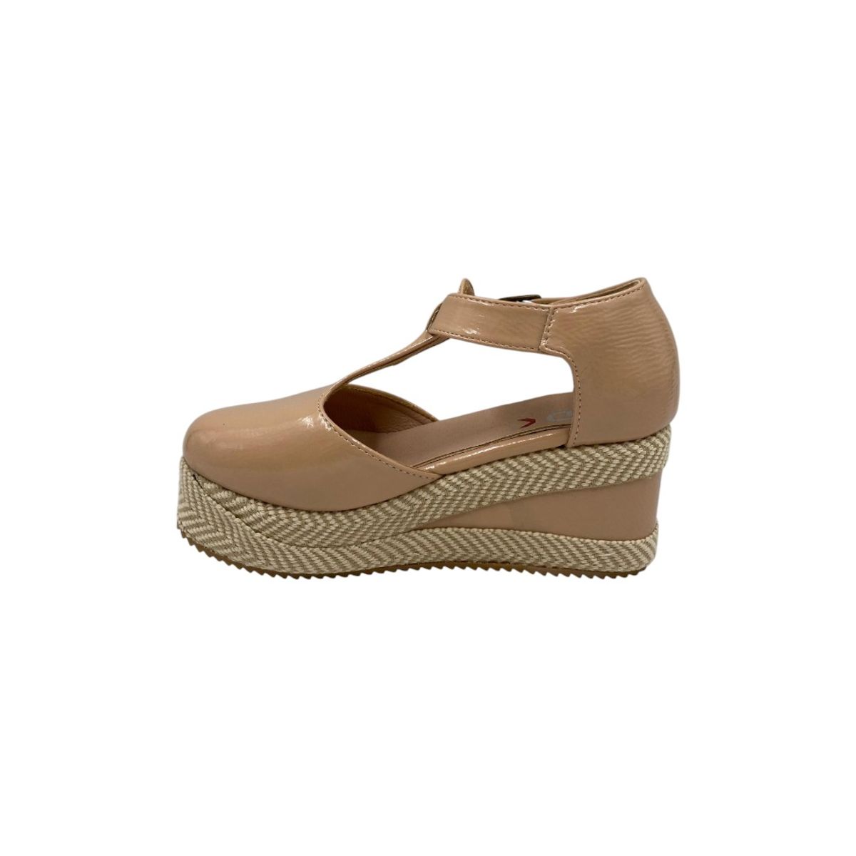 HERIEL - Zapato Panchita Beige Charol Mujer