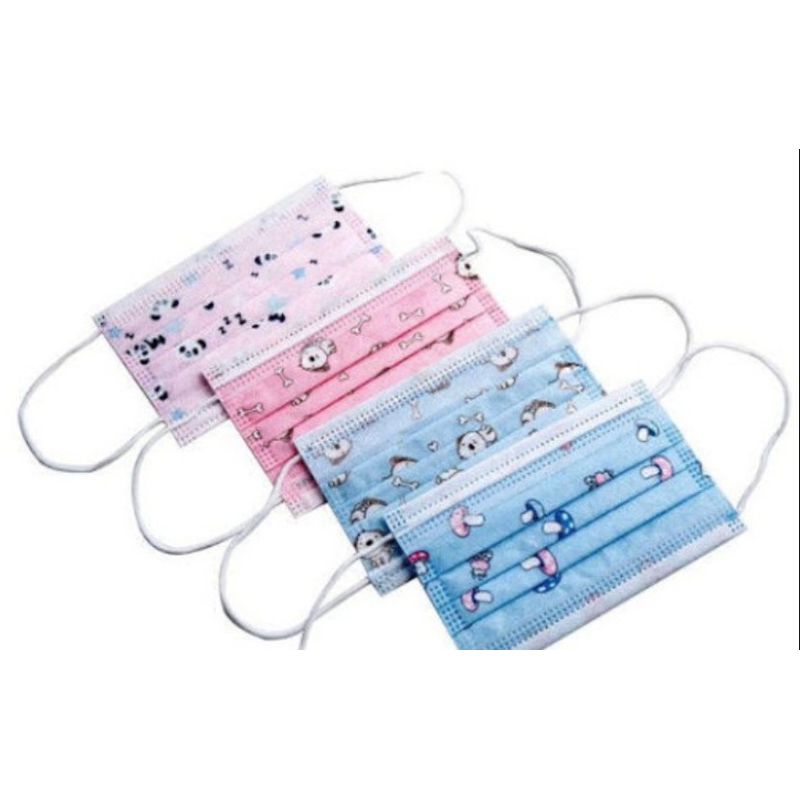 GENERICO - Pack 50 Mascarillas Para Niña Antiviral Desechable.